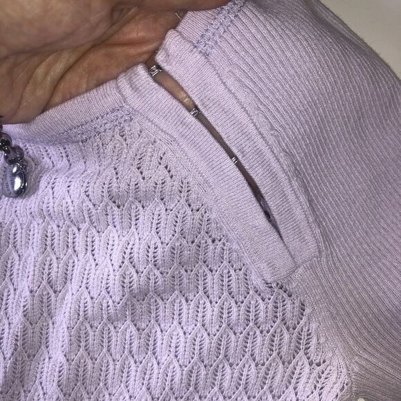 Victorias Secret Lilac Ribbed Textured Sweater Size XS/TP - Picture 16 of 16
